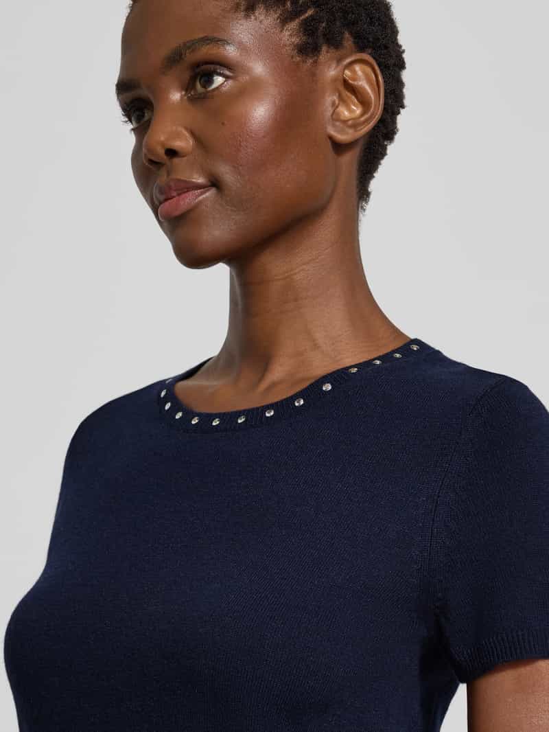 Oui Gebreide pullover van een mix van viscose en kasjmier