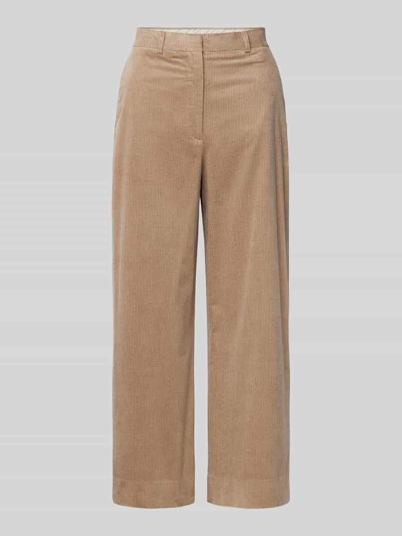 ARMEDANGELS Wide leg corduroy broek met riemlussen, model 'ALMA'