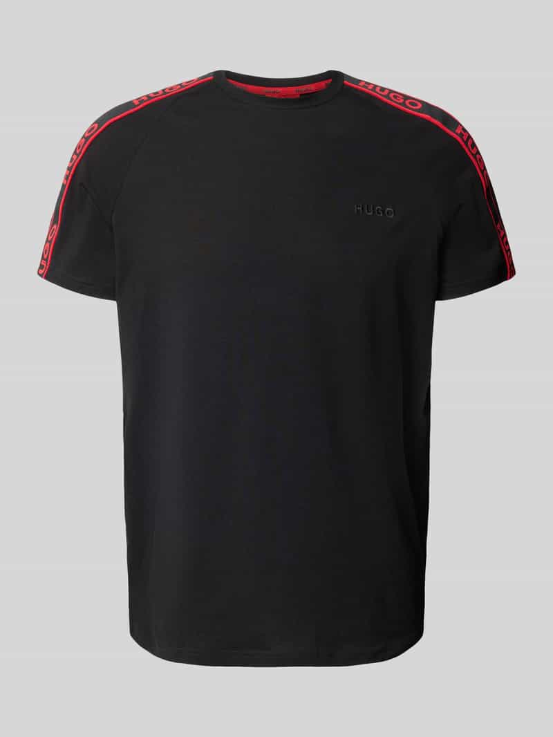 HUGO T-shirt met labelstitching model 'LIAM'