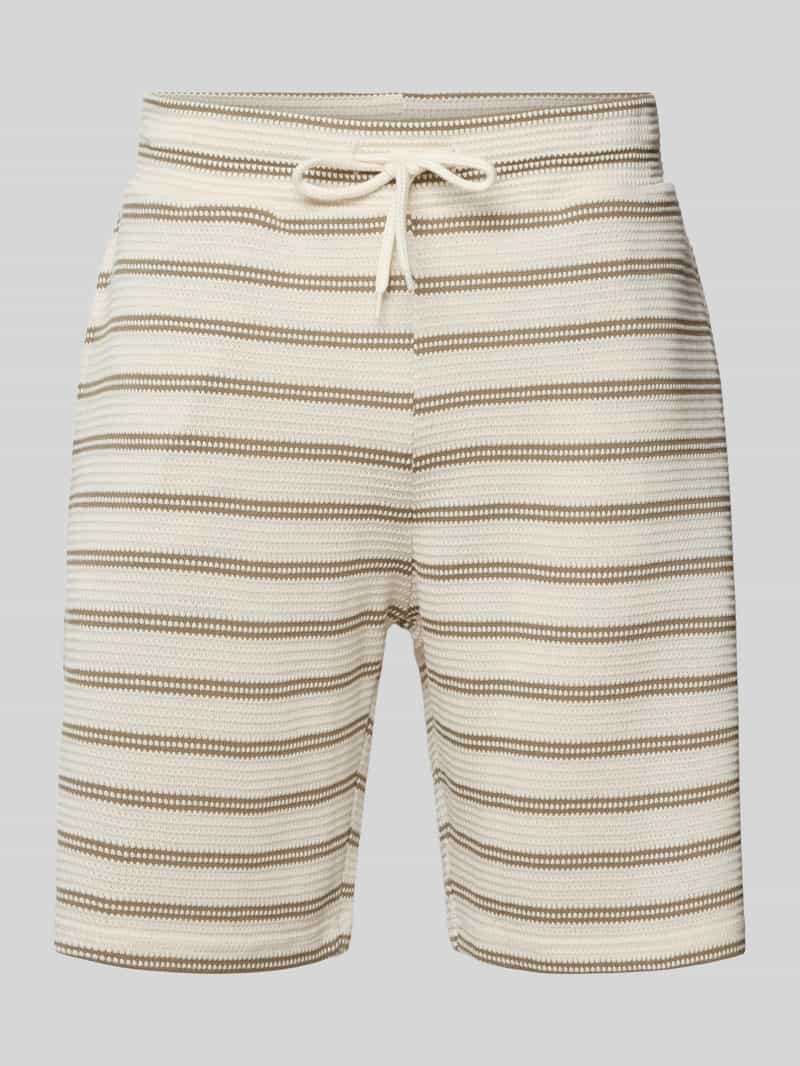 Only & Sons Regular fit korte broek met structuurmotief model 'IAN'