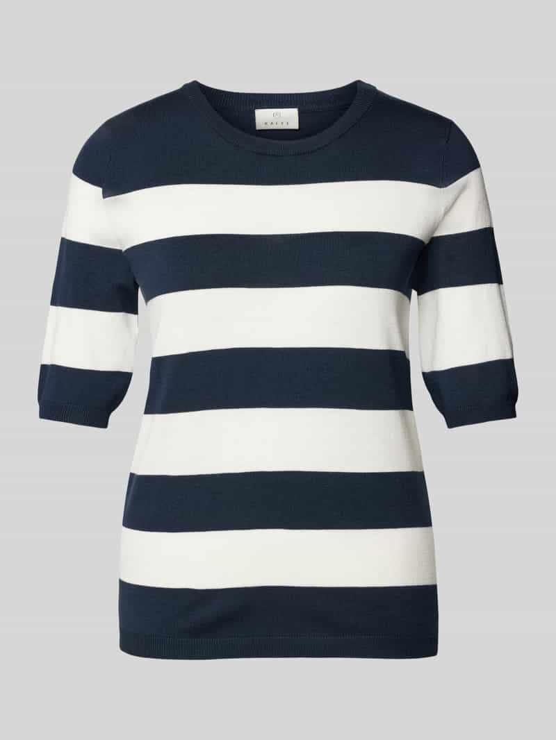 Kaffe T-shirt van viscosemix met ronde hals model 'Mala'