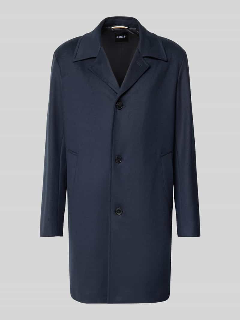 Boss Relaxed fit lange jas met reverskraag model 'CLARK'