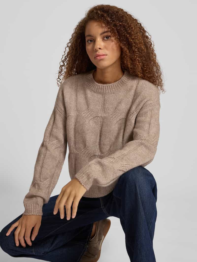 Pieces Relaxed fit gebreide pullover met wol model 'JENNA'
