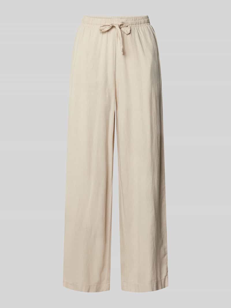 Ichi Stoffen broek van een mix van linnen en viscose model 'LINNO'