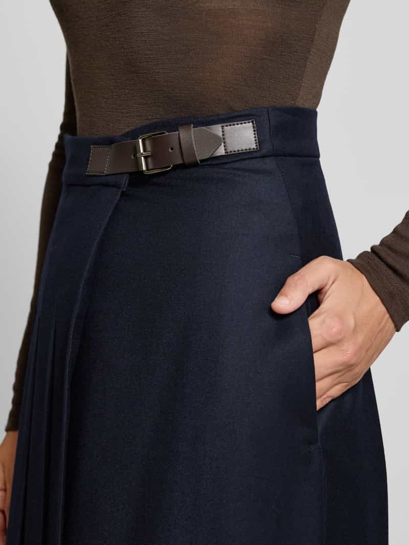 Weekend Max Mara Uitlopende wikkelrok van scheerwolmix model 'FASTOSO'