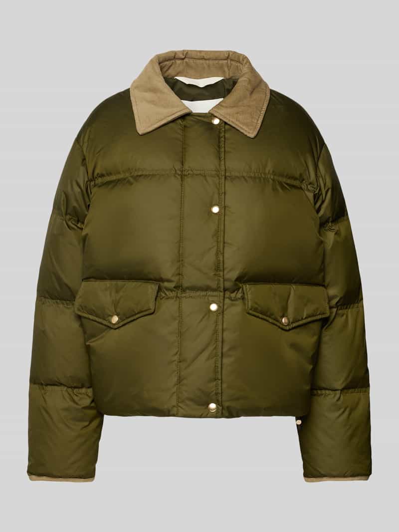 Marc O'Polo Regular fit donsjack met platte kraag van corduroy