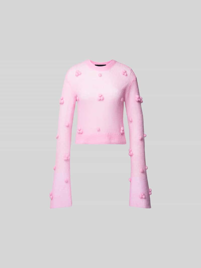 Shirt met lange mouwen met geribde afwerkingen