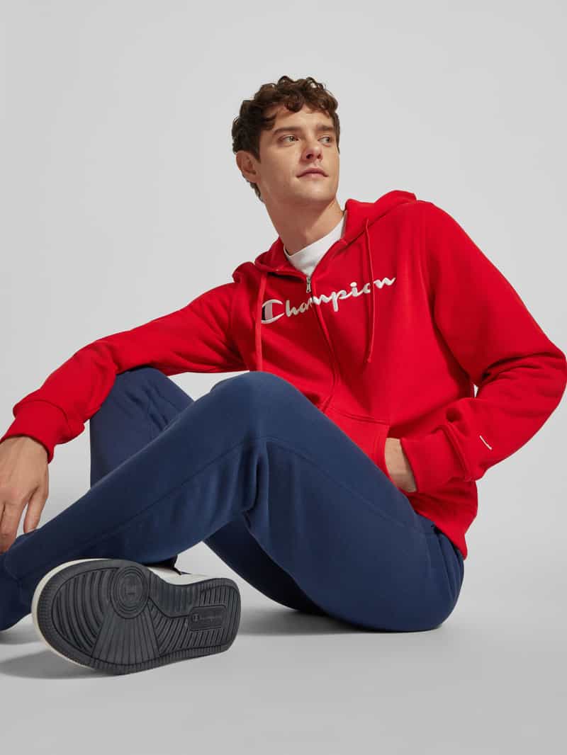 Champion Sweatjack met labelstitching