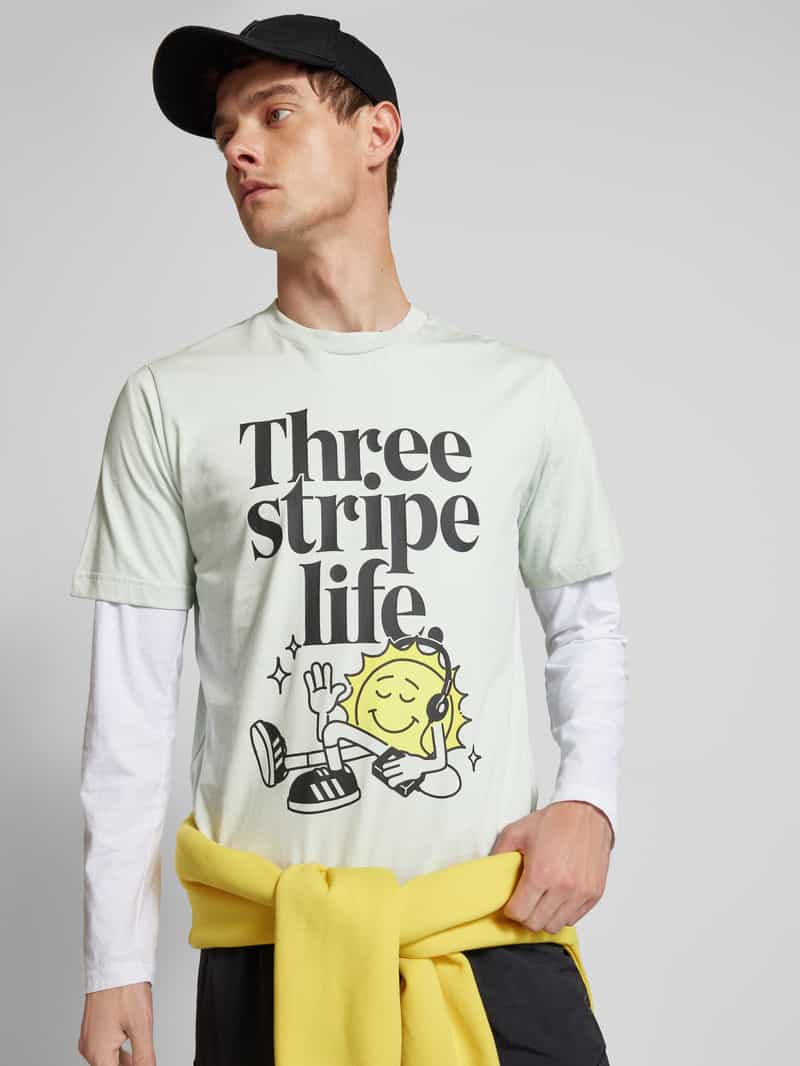 ADIDAS SPORTSWEAR T-shirt met labeldetail model 'POSITIVE'