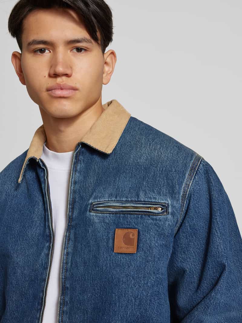 Carhartt Work In Progress Jeansjack met ritszak