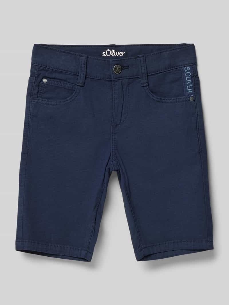 s.Oliver RED LABEL Slim fit bermuda met achterzakken