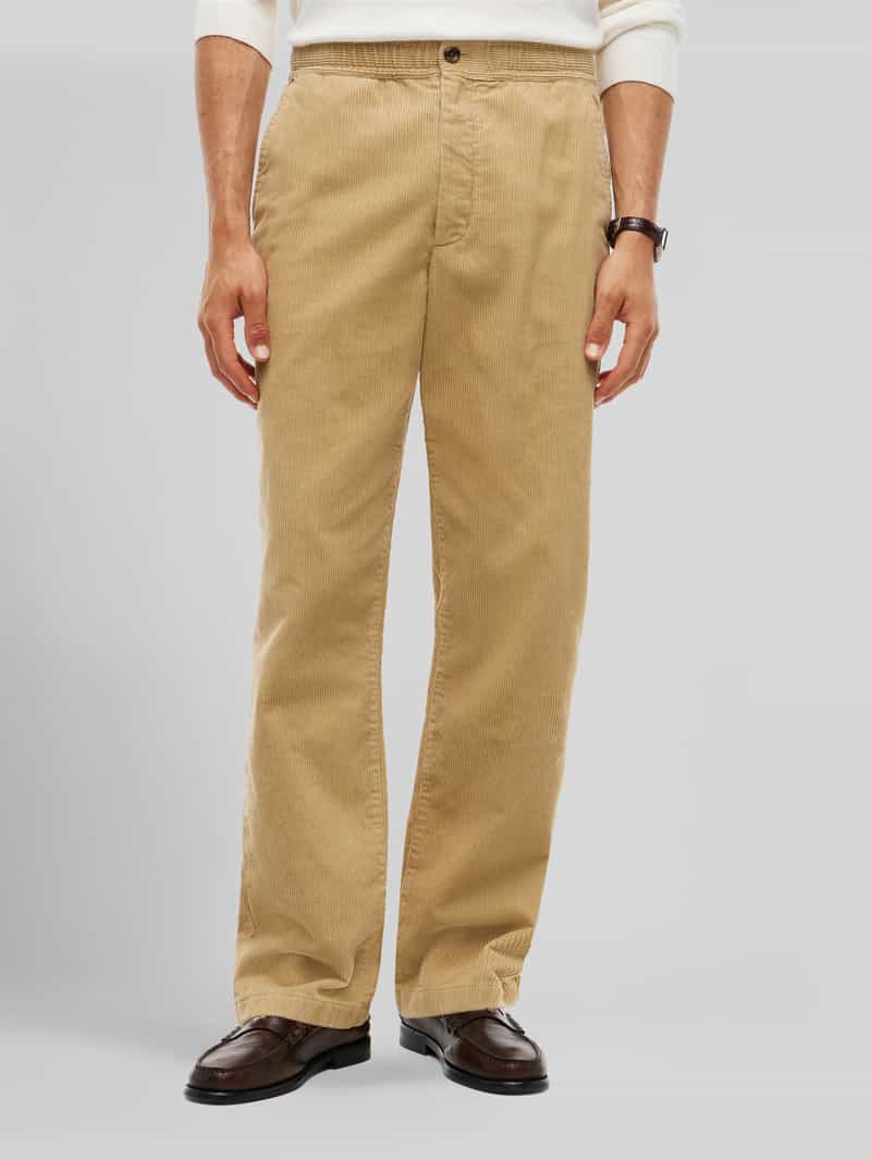 Tommy Hilfiger straight fit corduroy broek van puur katoen model 'DOVER'