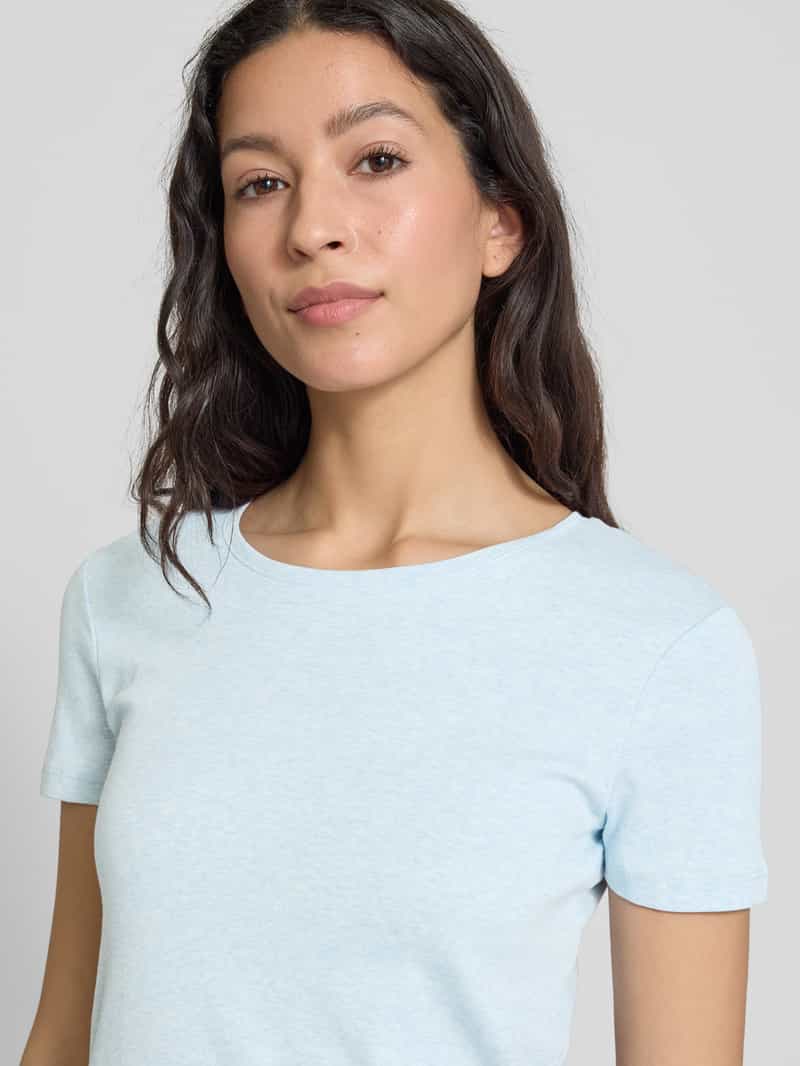 Christian Berg Woman T-shirt met geribde ronde hals