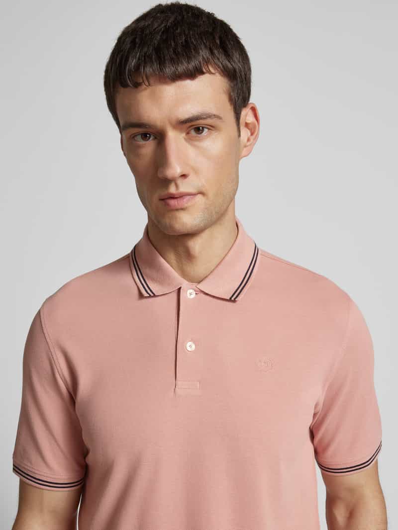 Bugatti Regular fit poloshirt met labeldetail