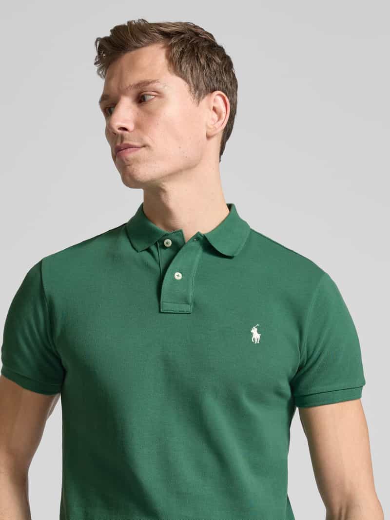 Polo Ralph Lauren Custom slim fit poloshirt van puur katoen