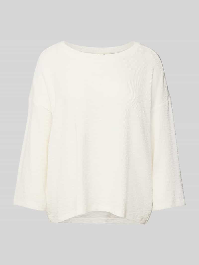 American vintage Shirt met lange mouwen en geribde ronde hals model 'YRUKI'