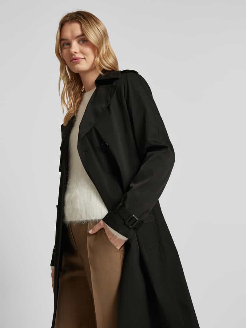 Boss Trenchcoat met reverskraag model 'Conry'