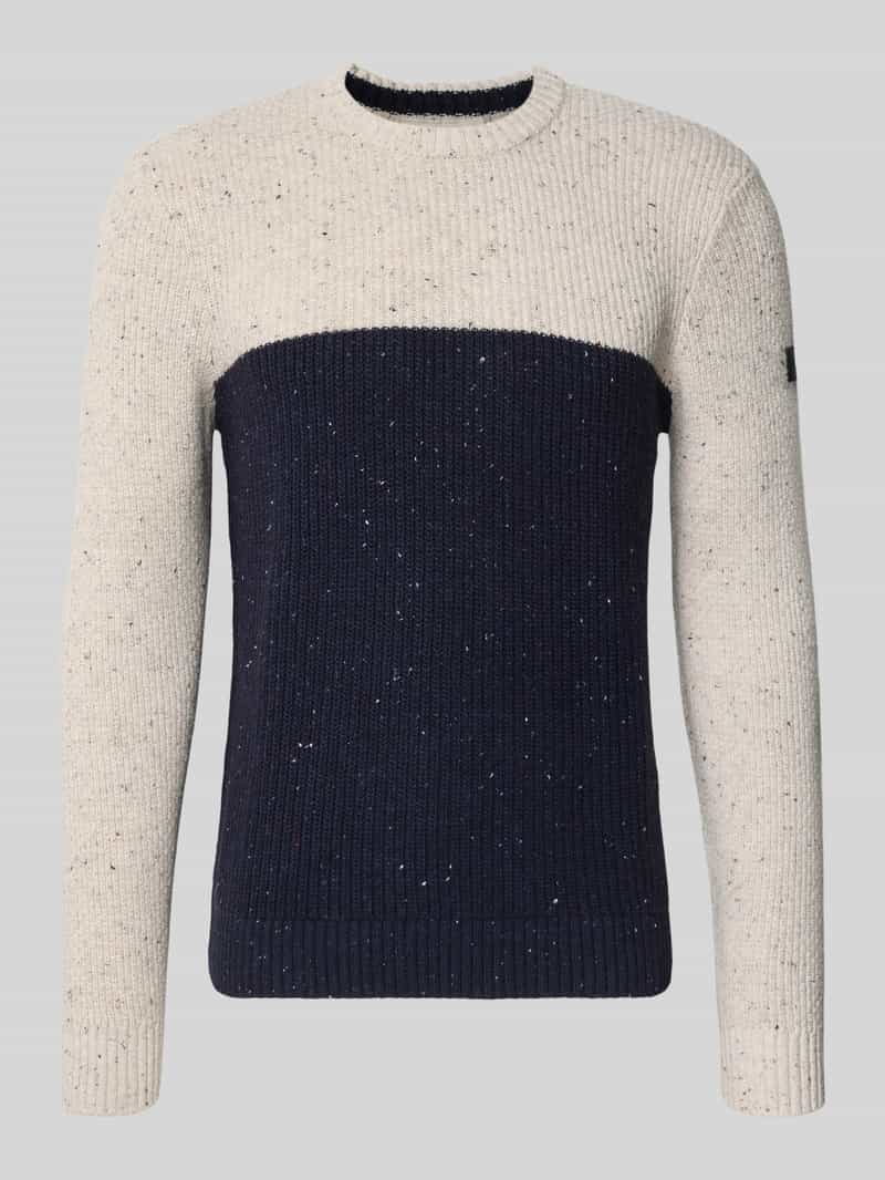 Tom Tailor Regular fit gebreide pullover van katoenmix