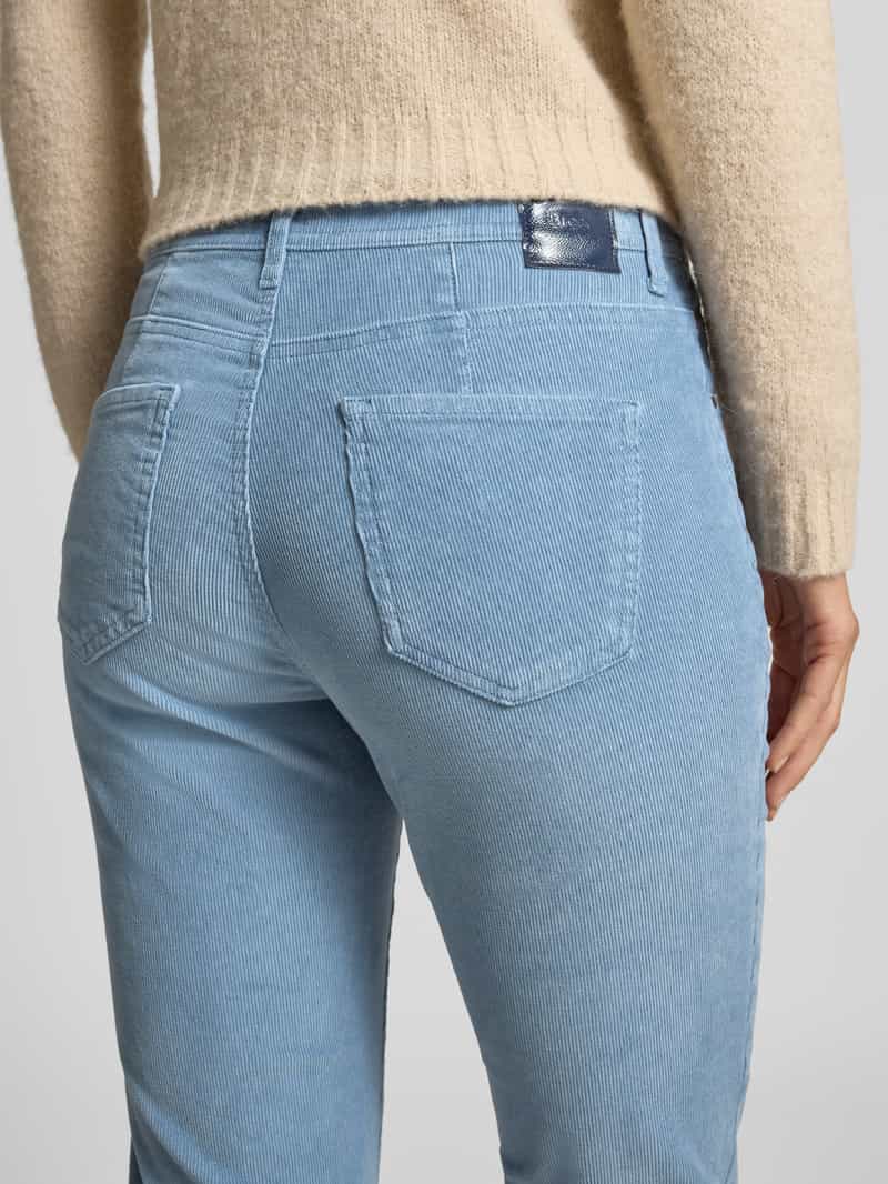 BRAX Slim fit corduroy broek van katoenmix model 'Mary'