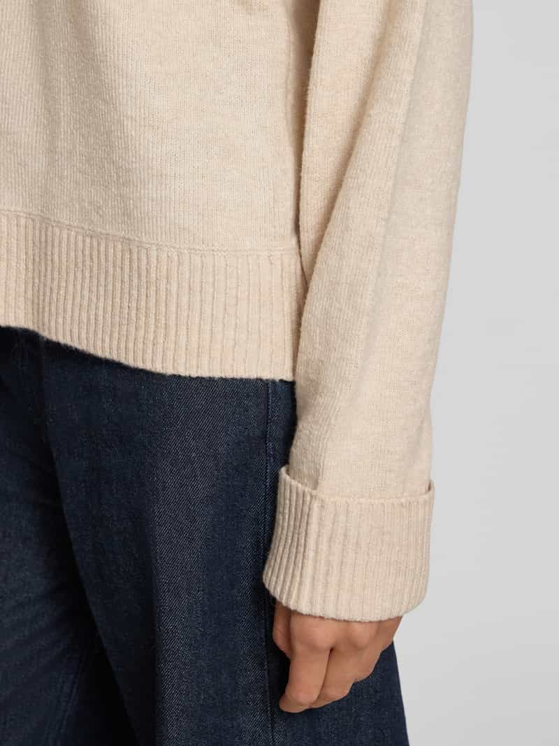 s.Oliver RED LABEL Relaxed fit gebreide pullover van katoenmix met wol