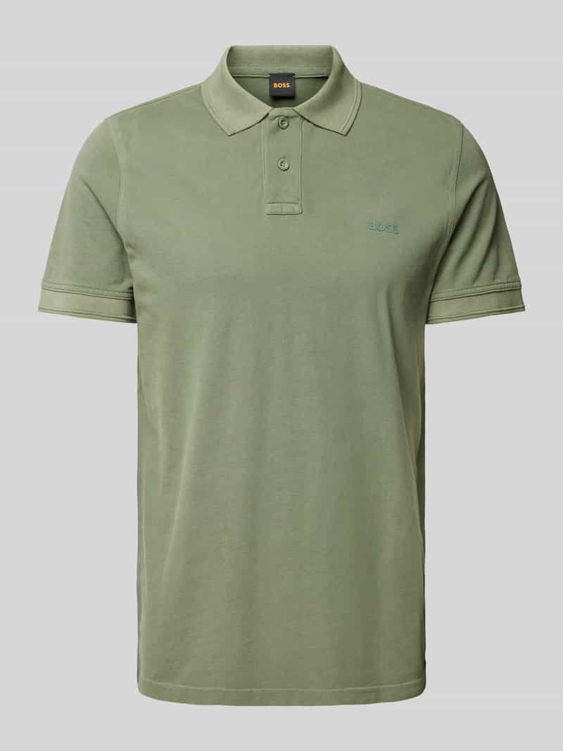 Boss Orange Regular fit poloshirt met labelprint model 'Prime'