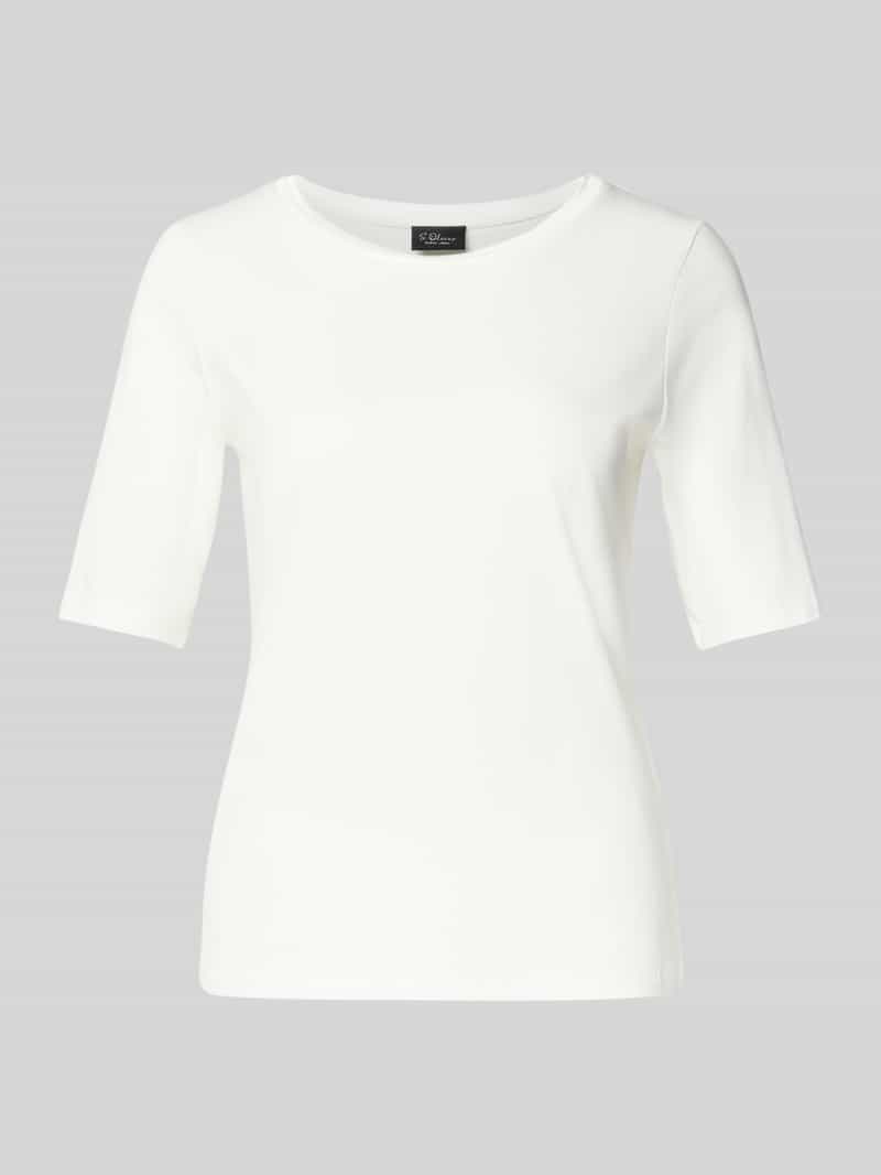 s.Oliver BLACK LABEL Regular fit T-shirt van katoenmix