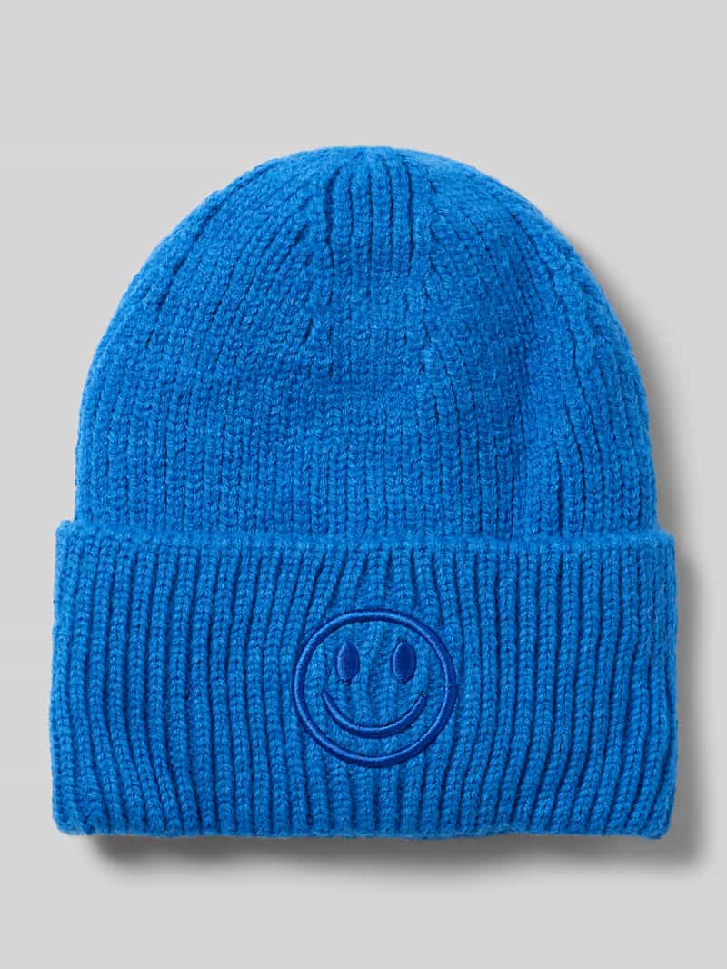 Muts met motiefstitching model 'Smiley Hat'