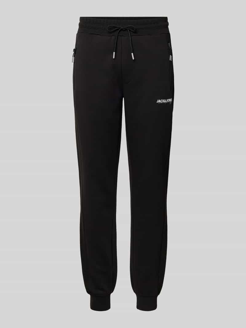 jack & jones Slim fit sweatpants met logoprint model 'Gordon'