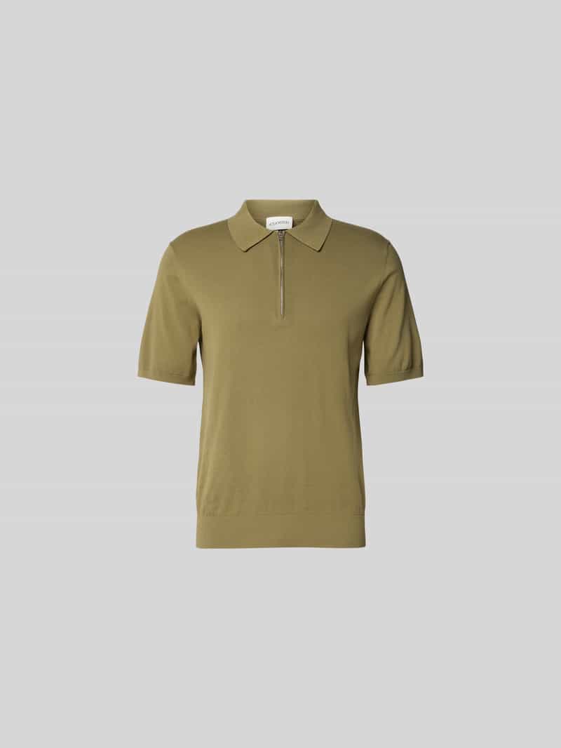Poloshirt met korte ritssluiting