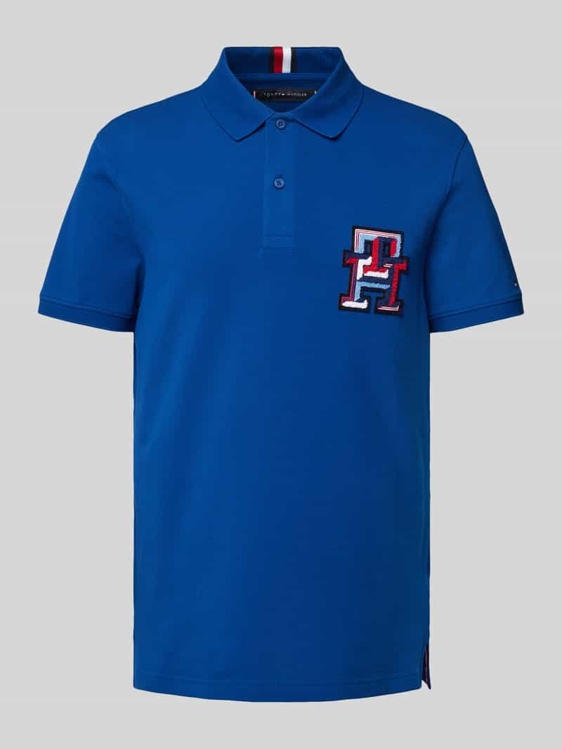 Tommy Hilfiger Regular fit poloshirt met labelbadge