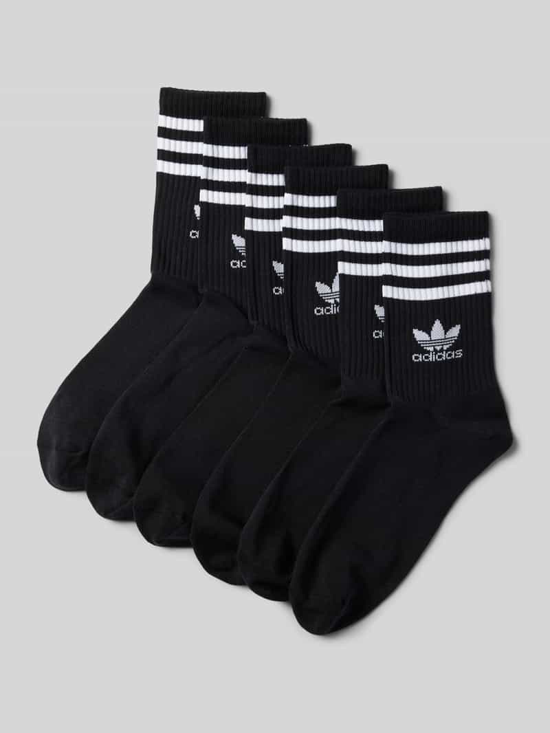 adidas Originals Sokken met labelprint in een set van 6 paar