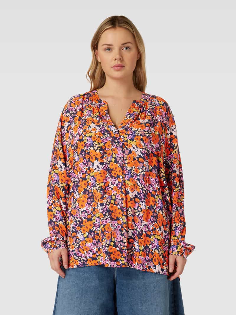 PLUS SIZE blouseshirt met bloemenmotief Esprit Curvy