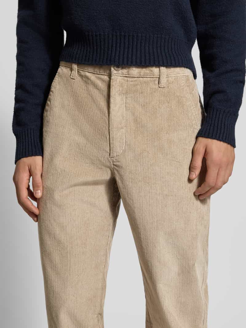 Calvin Klein Jeans Straight fit corduroy broek met steekzakken
