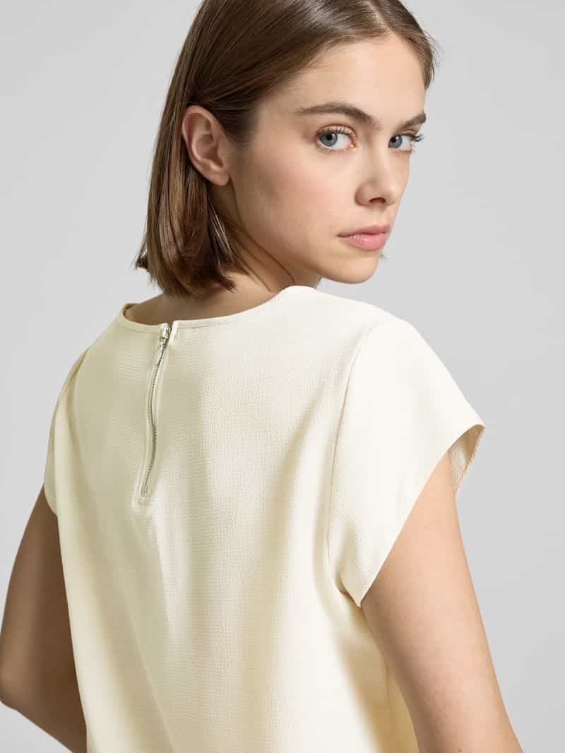 Only Loose fit blouse met korte mouwen in crêpelook model 'VIC'