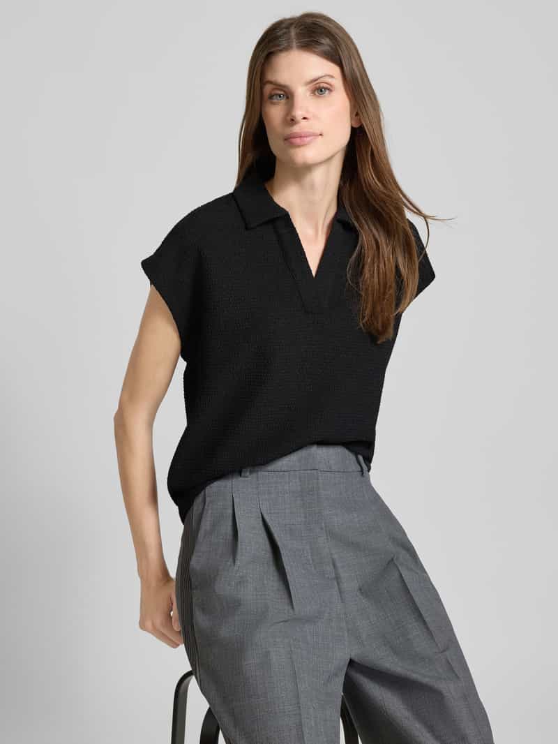 Opus Gebreid shirt met V-hals model 'Goste'