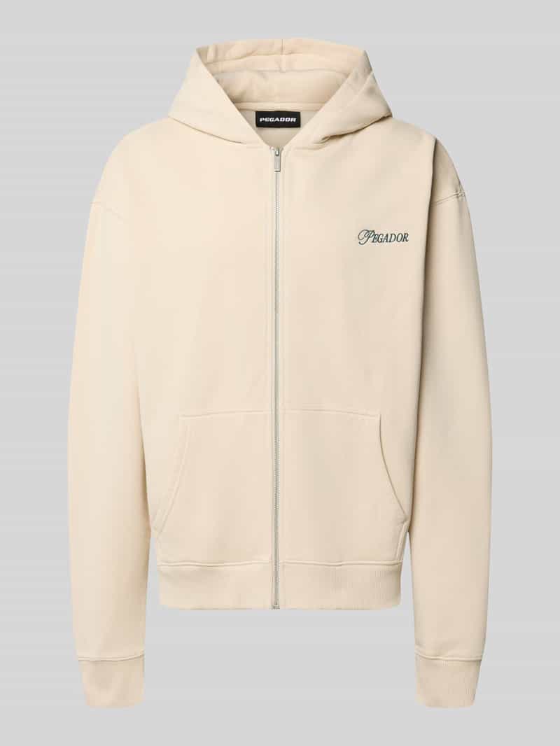 PEGADOR relaxed fit sweatjack van katoenmix model 'Carloforte'