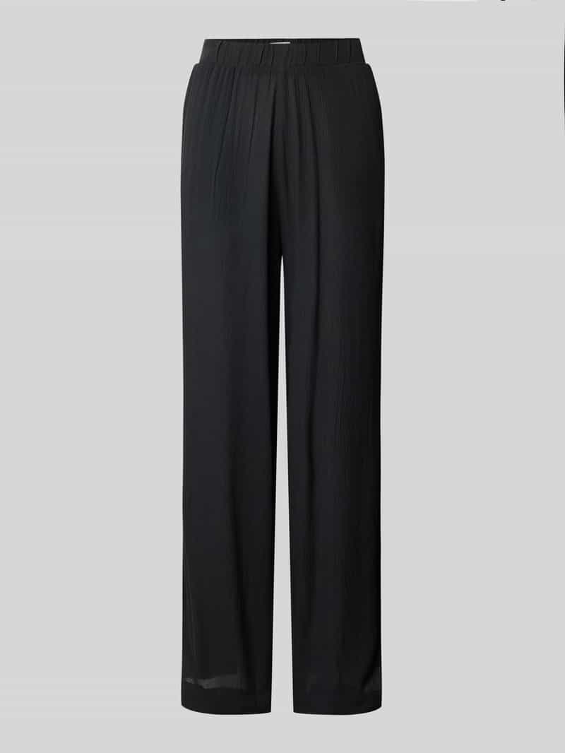 Ichi Straight leg stoffen broek met elastische band model 'MARRAKECH'