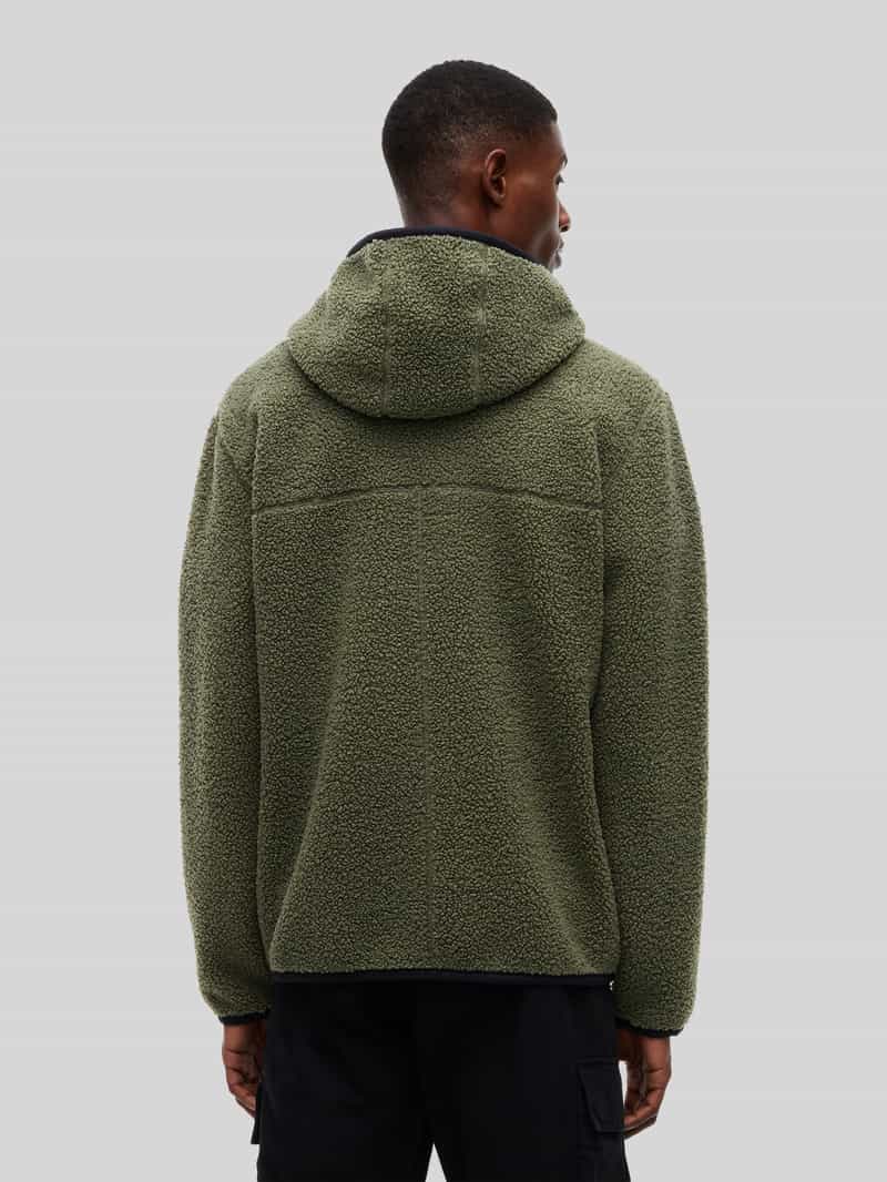 Tommy Jeans Regular fit teddy- imitatiebontjack met capuchonkraag