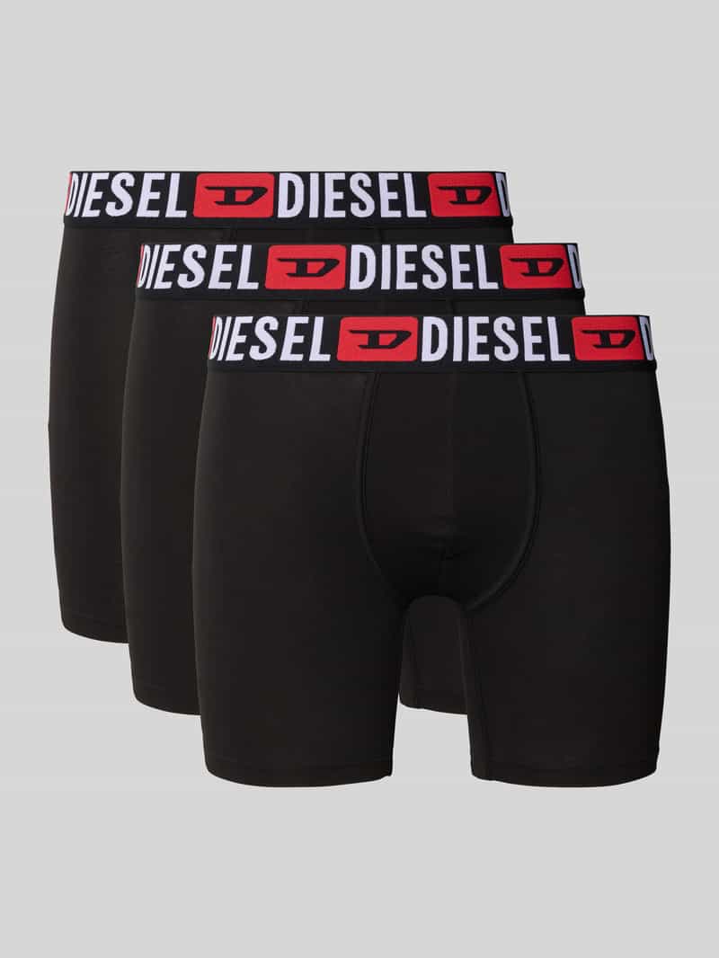 Diesel Boxershort met logostitching in een set van 3 stuks model 'Max'