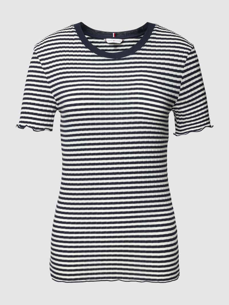 Tommy Hilfiger Slim fit T-shirt met streepmotief