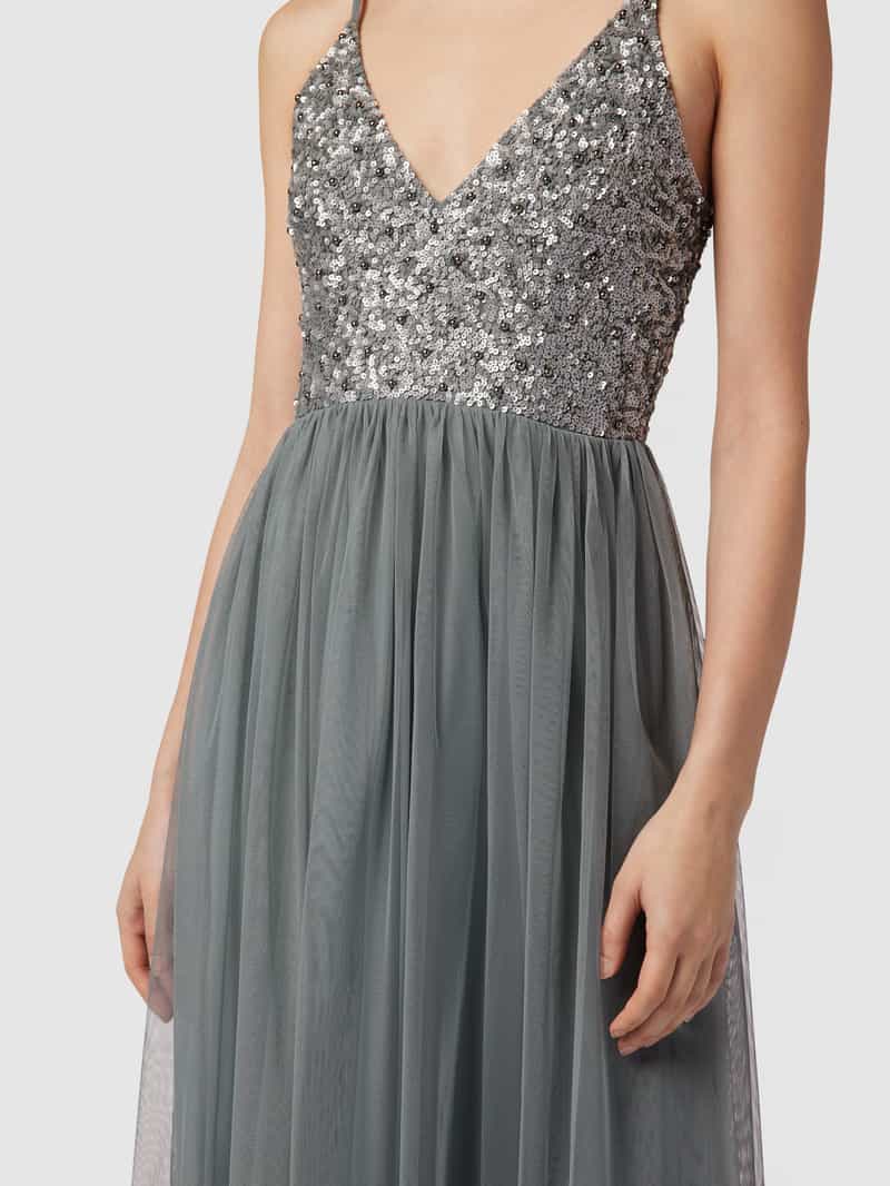 Lace & Beads Cocktailjurk met pailletten