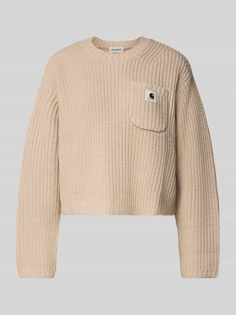 Carhartt Work In Progress Korte gebreide pullover met borstzak
