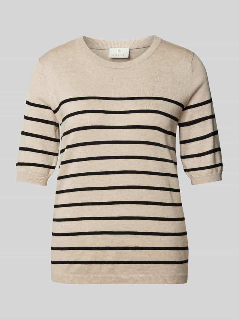 Kaffe T-shirt van viscosemix met ronde hals model 'Mala'
