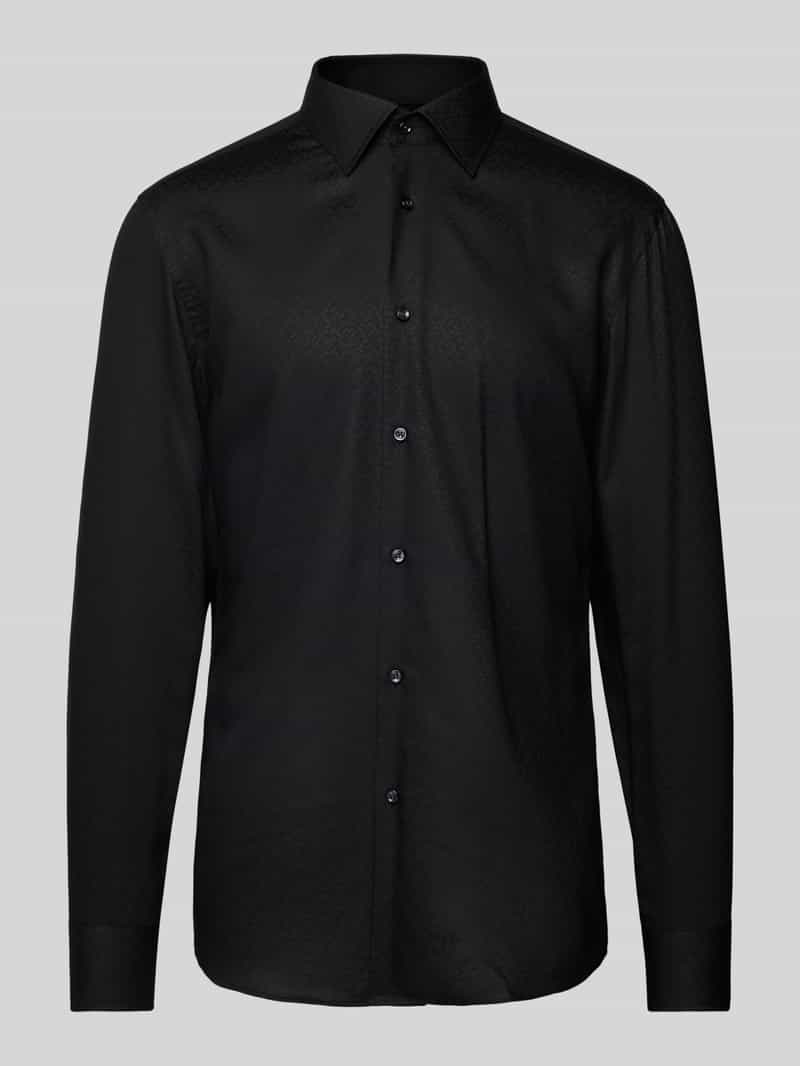 Boss Slim fit zakelijk overhemd met kentkraag model 'Hank'