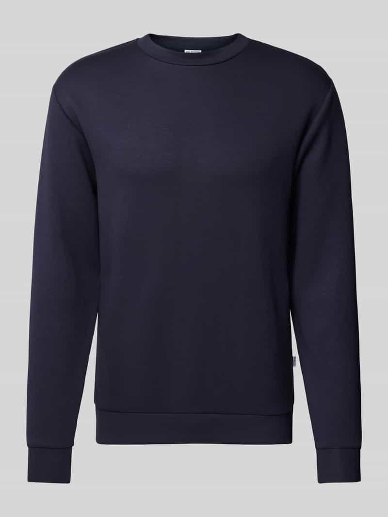 Selected Homme Sweatshirt met ribboorden model 'EMANUEL'