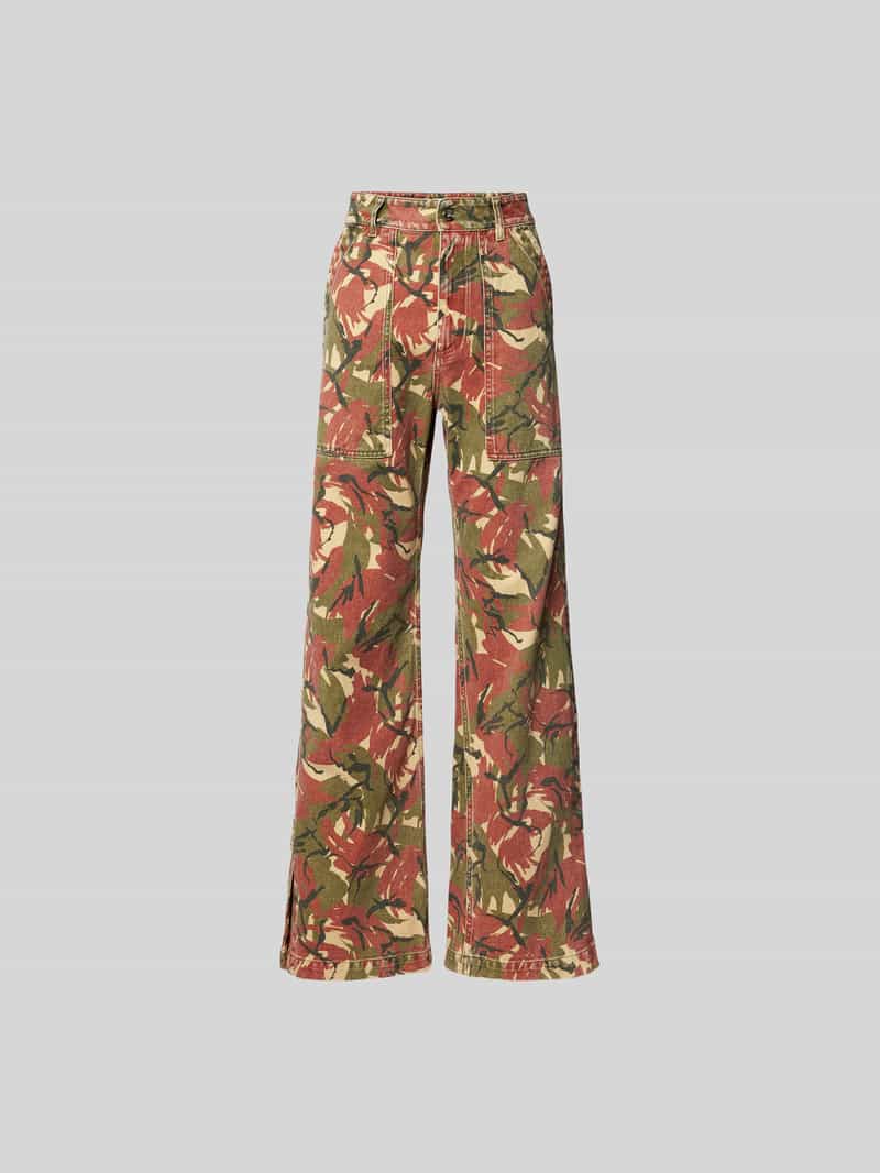 Stoffen broek met steekzakken