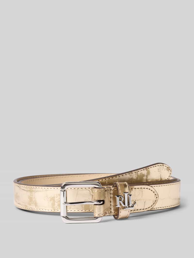 Lauren Ralph Lauren Riem in metallic look met doornsluiting