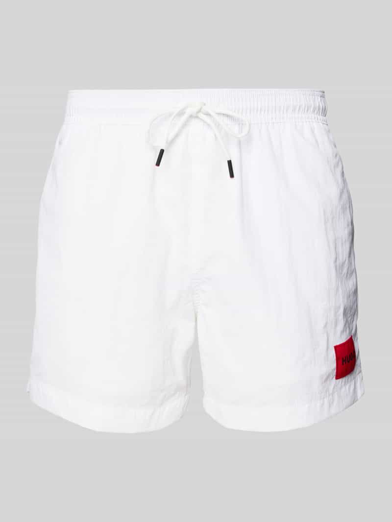 HUGO Regular fit zwembroek met labelpatch model 'DOMINICA'