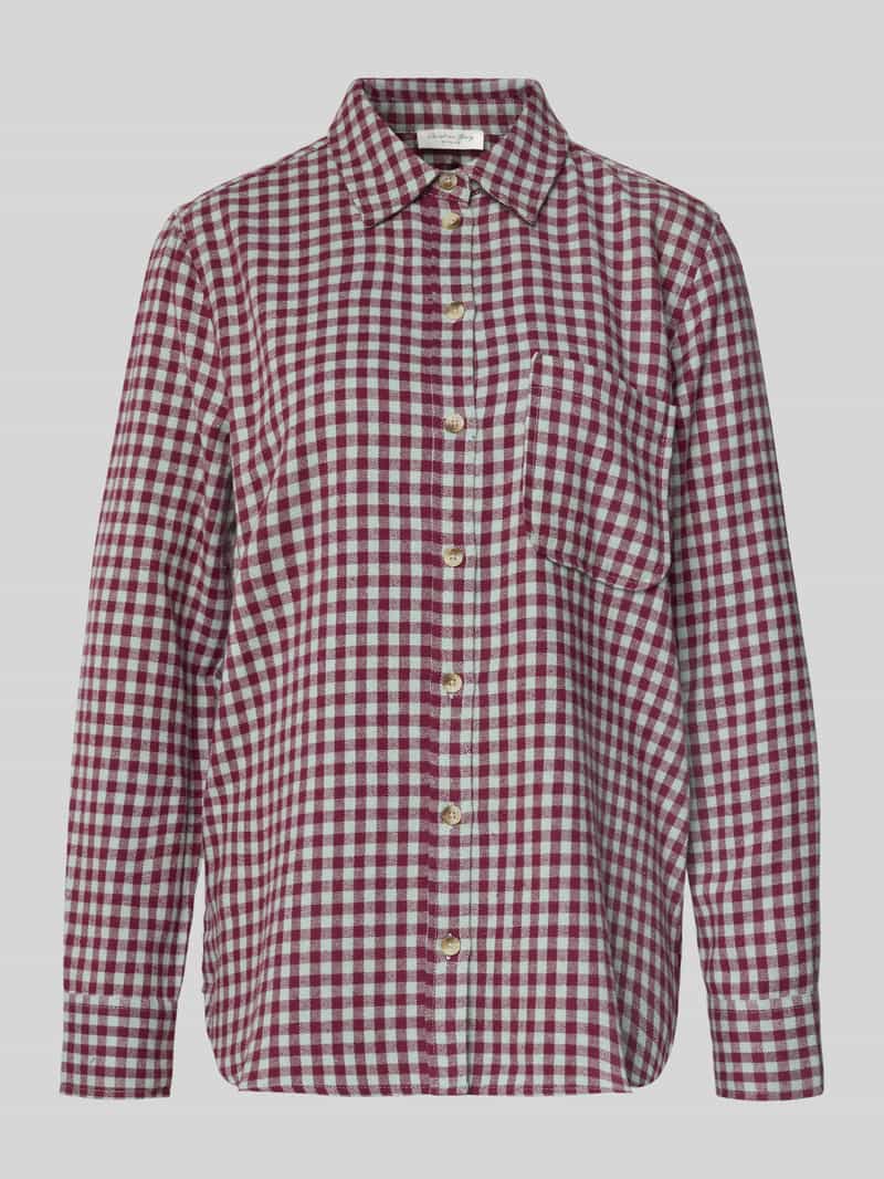 Christian Berg Woman Regular fit overhemdblouse met borstzak
