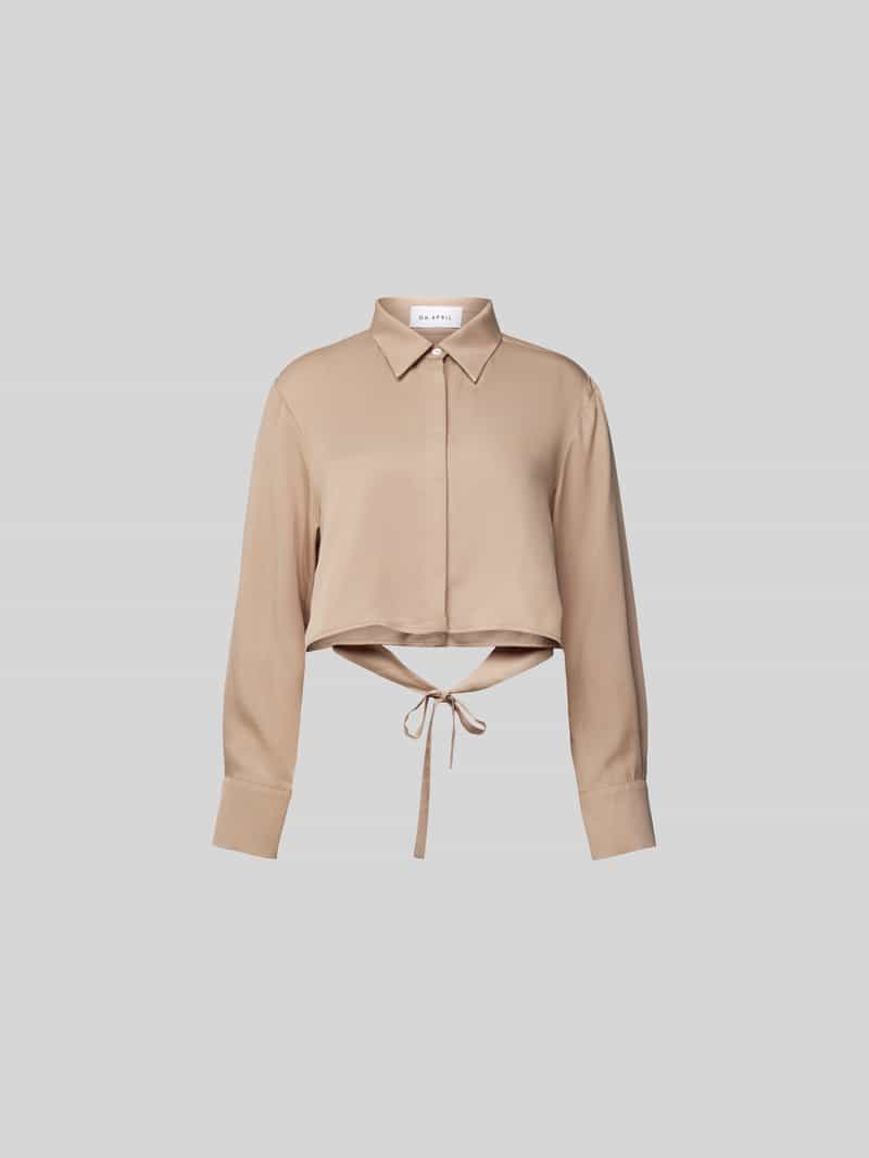 Kort overhemdblouse met knoopsluiting